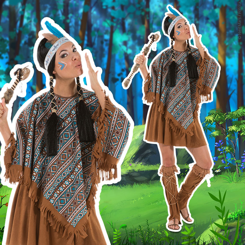 Indianer Kostüm - Poncho nähen